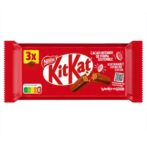 KIT KAT Barritas de chocolate con leche 3 uds. 41,5 g.