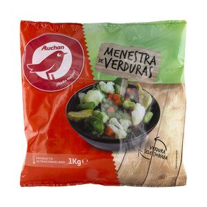 Imagen de AUCHAN Menestra de verduras elaborada con verduras seleccionadas 1 kg. Producto Alcampo