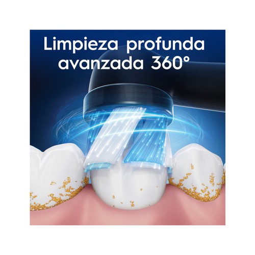 ORAL-B Io ultimate clean Pack de 4 recambios de cepillo de dientes eléctrico Braun.