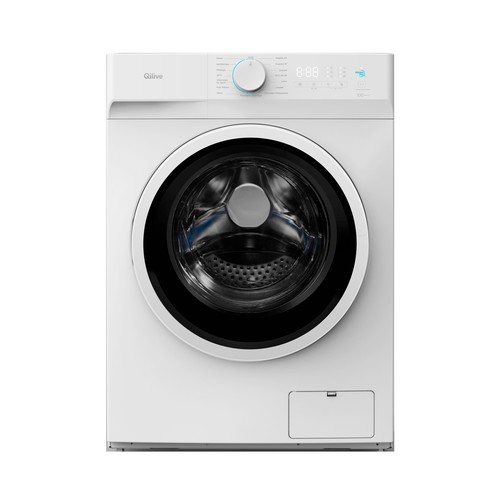 Lavadora QILIVE Q.6659 8KG, clasificación energética: B, 1400RPM, H: 85cm, A: 60cm, F: 61cm.