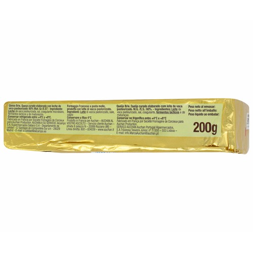AUCHAN Queso brie 200 g. Producto Alcampo