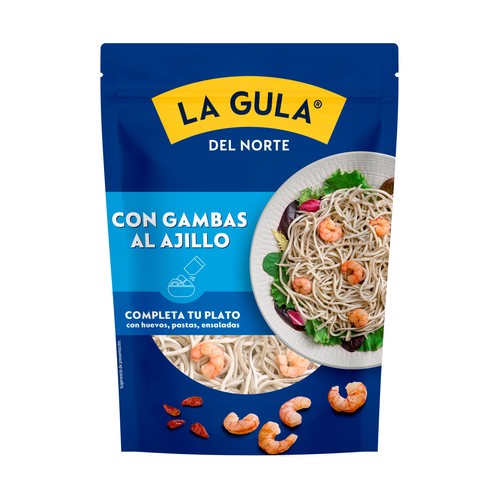 LA GULA DEL NORTE Sucedáneo de angula con gambas al ajillo 130 g.