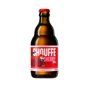 CHOUFFE Cherry Cerveza  con sabor a cereza en botella 33 cl