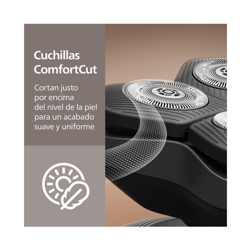 Afeitadora cabeza PHILIPS Head Shaver Pro 5000 HS5980/15, cuchillas Comfortcut, cabezales flexible 360º.