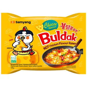 SAMYANG Ramen salteado sabor queso con pollo picante Buldak 140 g.