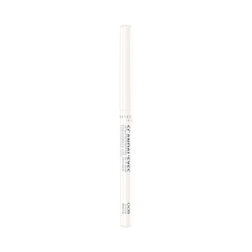 RIMMEL Scandaleyes exaggerate tono 05 Blanco Eyeliner automático de larga duración y resistente al agua.