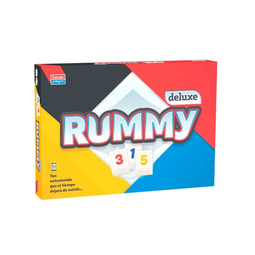 Juego de mesa de construcción de palabras Rummy Deluxe, de 2 a 4 jugadores FALOMIR JUEGOS.