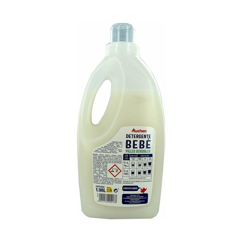 PRODUCTO ALCAMPO Detergente líquido para la piel sensible del bebé 66 lav.. 2L