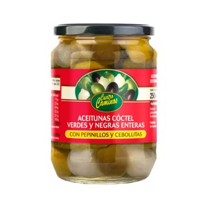 Cocktail aceit/pepinill/ceb. 250 gr.