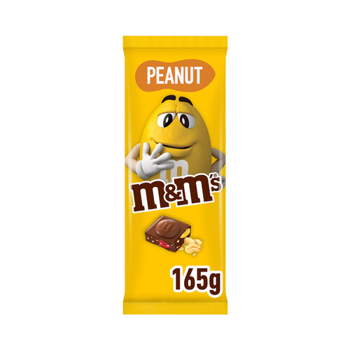 M&M'S Peanut Tableta de chocolate con cacahuete 165 g.