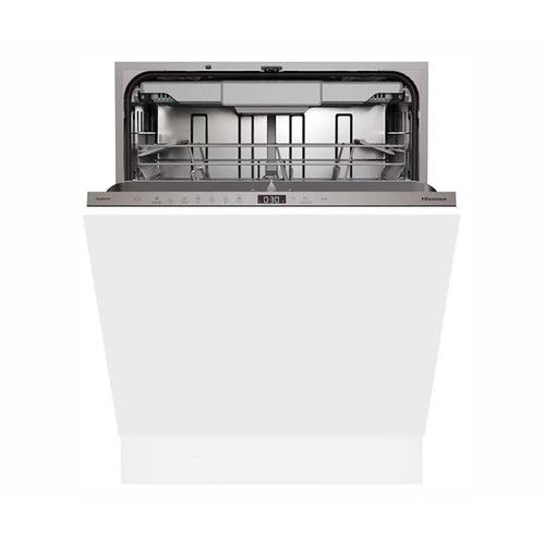 Lavavajillas integrable HISENSE HV16D5, capacidad: 16 servicios, clasificación energética: D, H: 81,6cm, A: 59,8cm, F: 55,5cm.