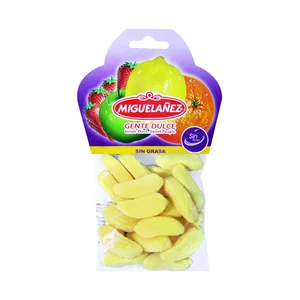 MIGUELAÑEZ Gominolas blandas en forma y sabor a plátano bolsa 150 g.