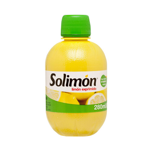 SOLIMON Aderezo de limón exprimido 100% SOLIMON 280 ml.