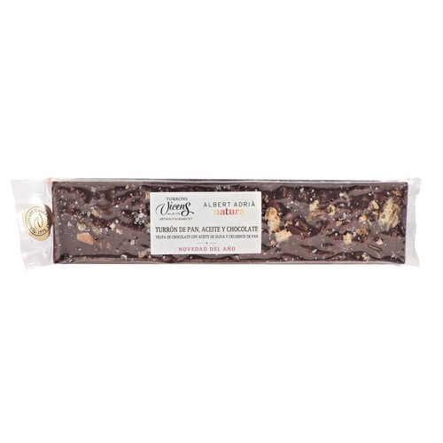 VICENS Turrón de pan, aceite y chocolate 250 g.