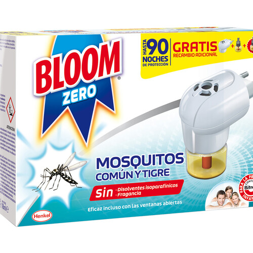 Insecticida eléctrico líquido máximo cuidado BLOOM aparato + 2 recambios