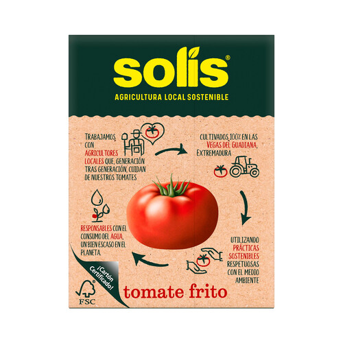 SOLÍS Tomate frito SOLÍS brik de 350 g.