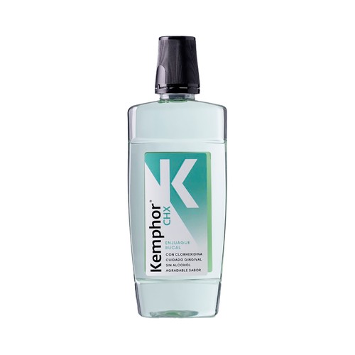 KEMPHOR Chx Enjuague bucal con clorhexidia para el cuidado gingival 500 ml.