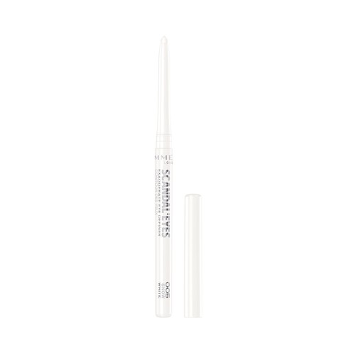 RIMMEL Scandaleyes exaggerate tono 05 Blanco Eyeliner automático de larga duración y resistente al agua.