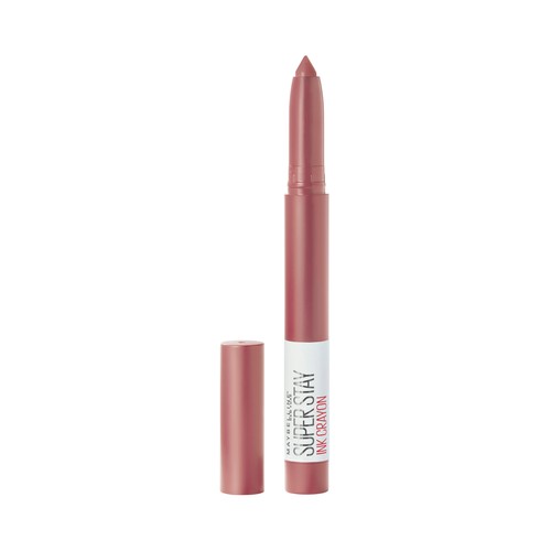 MAYBELLINE Superstay ink Tono 015 Lead the way Barra de labios en formato crayon con acabado mate.