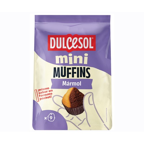 DULCESOL Mini magdalenas Mármol 200 g.