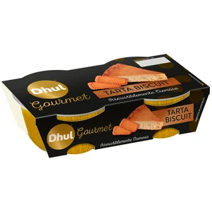 DHUL Gourmet Tarta de queso y galletas 2 x 100 g.