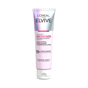Imagen de ELVIVE Glycolic gloss de L´oreál Paris Acondicionador alisante y suavizante, para pelo poroso y sin brillo 150 ml.