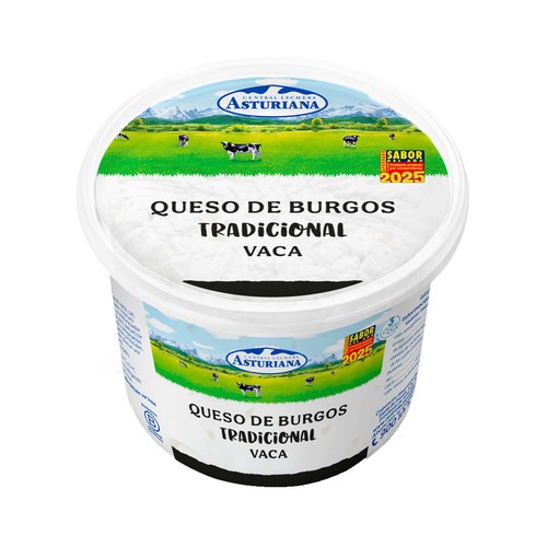 FLOR DE BURGOS Queso fresco de Burgos FLOR DE BURGOS tarrina 500 g.