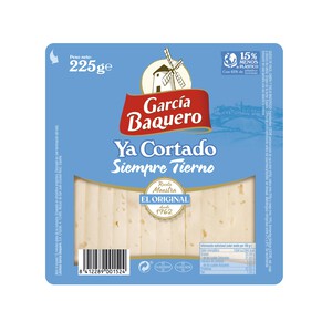 Imagen de GARCÍA BAQUERO Queso tierno Ya Cortado GARCÍA BAQUERO, cuña de 250 g.