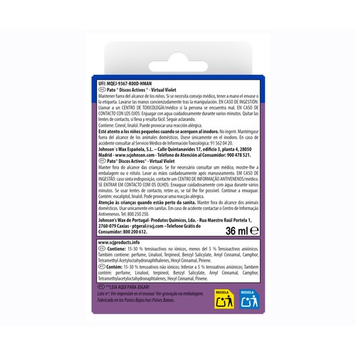 PATO Discos wc rec doble virtual 36 x 2ml