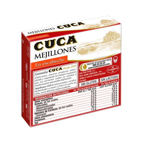 CUCA Mejillones en escabeche 50g