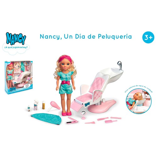 Un día de peluquería con muñeca NANCY y accesorios.