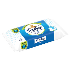 Imagen de SCOTTEX FRESH  Toallitas wc húmedas con vitamina E 40 uds.
