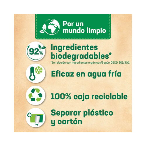 WIPP EXPRESS Detergente en cápsulas para lavadora WIPP Power 33 lavados.