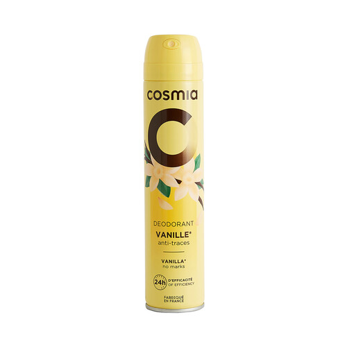 COSMIA Desodorante en spray para mujer con aroma a vainilla 200 ml.