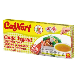 CALNORT Pastillas de caldo vegetal deshidratado 12 uds x 120 g.