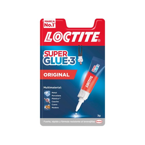 Pegamento instantáneo LOCTITE Super Glue 3 Original, 3grs.