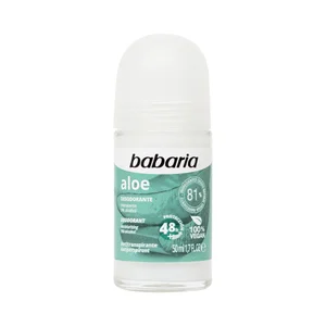 BABARIA Aloe Desodorante roll on para mujer con acción hidratante y antitranspirante hasta 48 horas 50 ml.