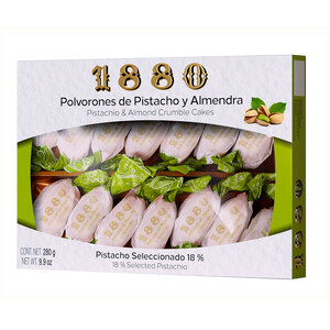 Imagen de 1880 Polvorones de pistacho y almendra 280 g.