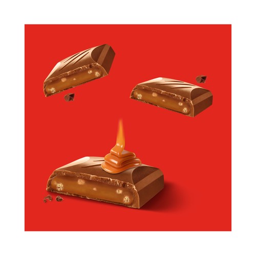 NESTLE Extrafino Chocolate relleno dulce de leche 83 g.