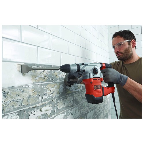 Martillo sds-plus 1250W, con maletín, BLACK + DECKER BEHS03K.