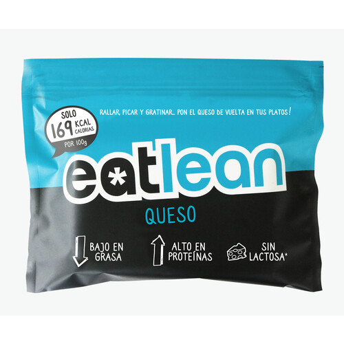 Queso tipo Cheddar con alto contenido en proteína y bajo en grasas EATLEAN 350 g.