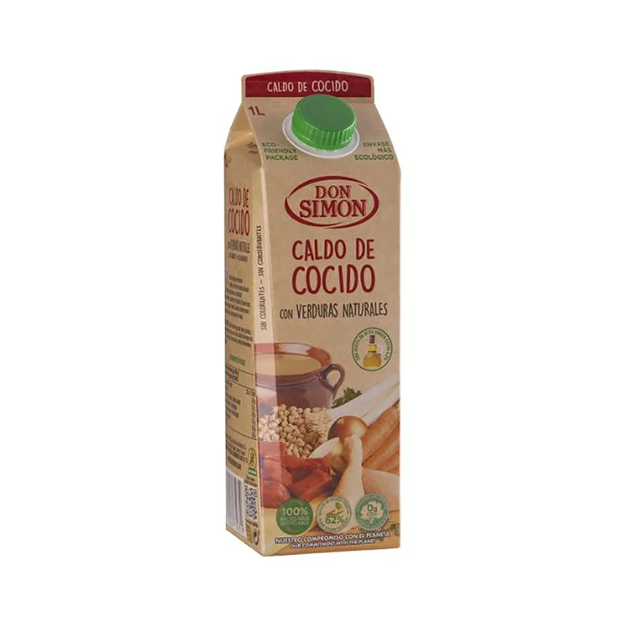 Caldo de cocido con verduras naturales 1 l.