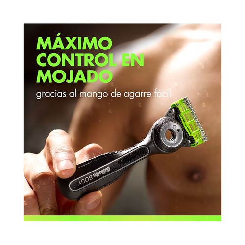 GILLETTE Labs body + intimate Maquinilla de depilación masculina + 4 cabezales.
