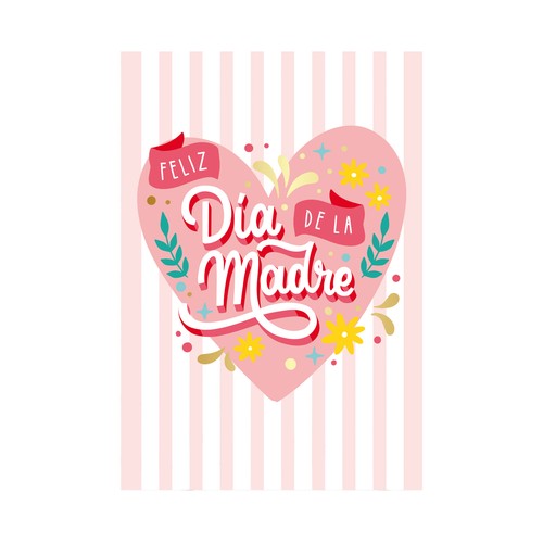 Tarjeta Felicitacion para el día de la Madre 435 Draeger, AUCHAN