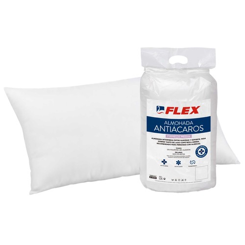 Almohada de 40x70, antiácaros Flex para descanso. FLEX