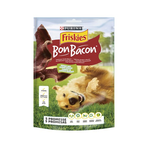 FRISKIES Snacks para perros con aroma a bacon FRISKIES BON BACON 120 g.