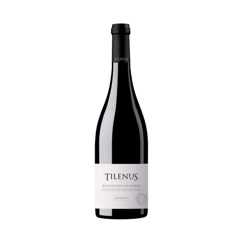 TILENUS Vino tinto envejecido en barrica de roble con D.O. Bierzo botella 75 cl.