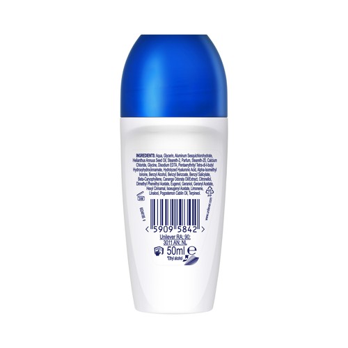 DOVE Advanced care original Desodorante roll on para mujer con protección antitranspirante hasta 48 horas 50 ml.