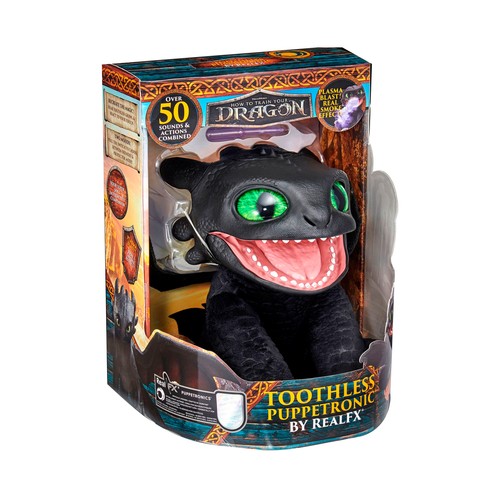 Peluche interactivo Real FX Desdentado, Como entrenar a tu dragón +6 Años DREAMWORKS