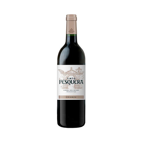 Vino tinto crianza con denominación de origen Ribera del Duero PESQUERA botella de 75 cl.